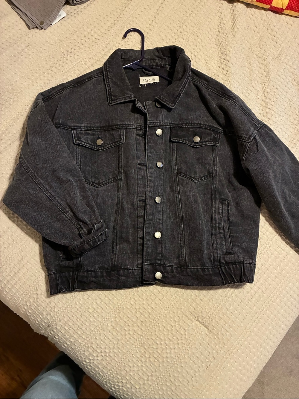 Cavalini Women’s Black Washed Denim Jacket